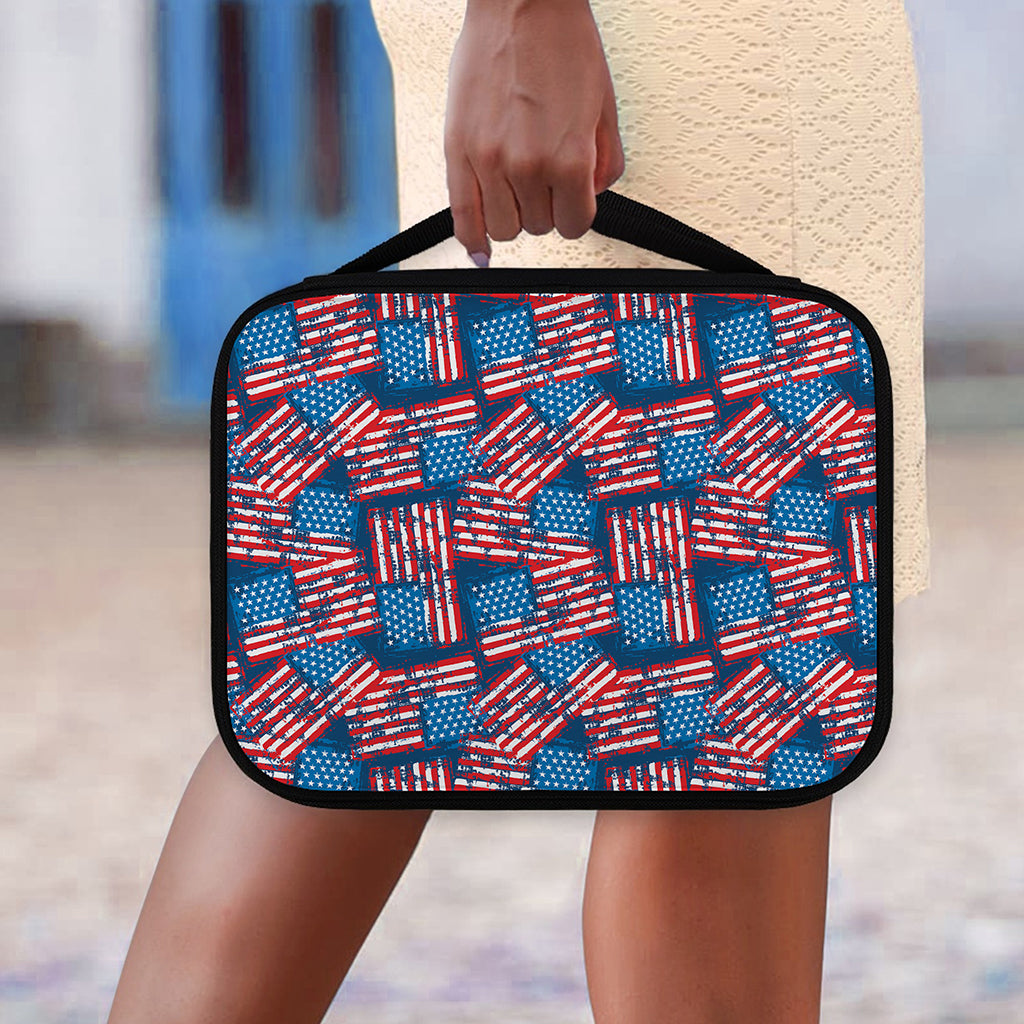 Grunge American Flag Pattern Print Classic Bible Case
