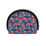 Grunge American Flag Pattern Print Coin Purse
