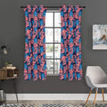 Grunge American Flag Pattern Print Grommet Curtain Panels
