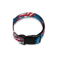 Grunge American Flag Pattern Print Dog Collar