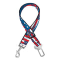 Grunge American Flag Pattern Print Dog Seat Belt