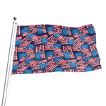 Grunge American Flag Pattern Print Flag