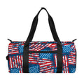 Grunge American Flag Pattern Print Gym Bag