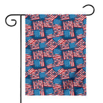 Grunge American Flag Pattern Print House Flag