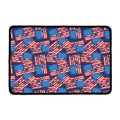 Grunge American Flag Pattern Print Kitchen Mat