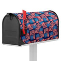 Grunge American Flag Pattern Print Mailbox Cover
