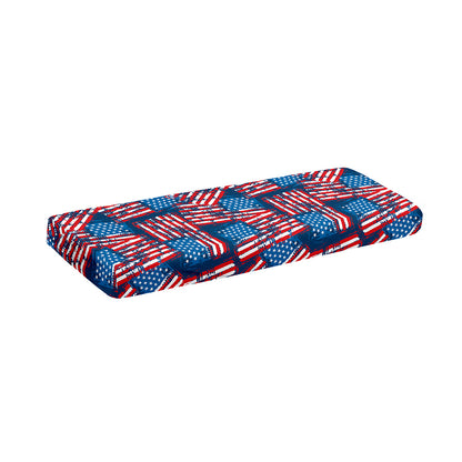 Grunge American Flag Pattern Print Piano Keyboard Cover