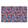 Grunge American Flag Pattern Print Polyester Doormat