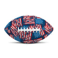Grunge American Flag Pattern Print Rugby Ball