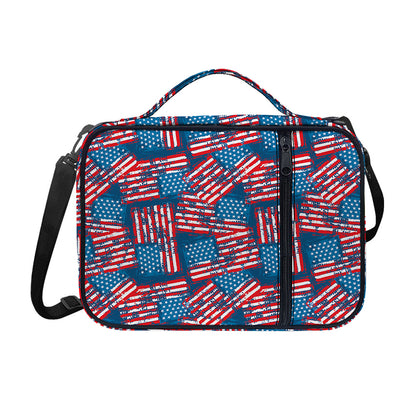 Grunge American Flag Pattern Print Shoulder Strap Bible Bag
