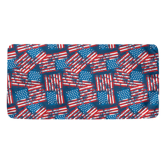 Grunge American Flag Pattern Print Towel
