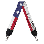 Grunge American Flag Print Bag Strap