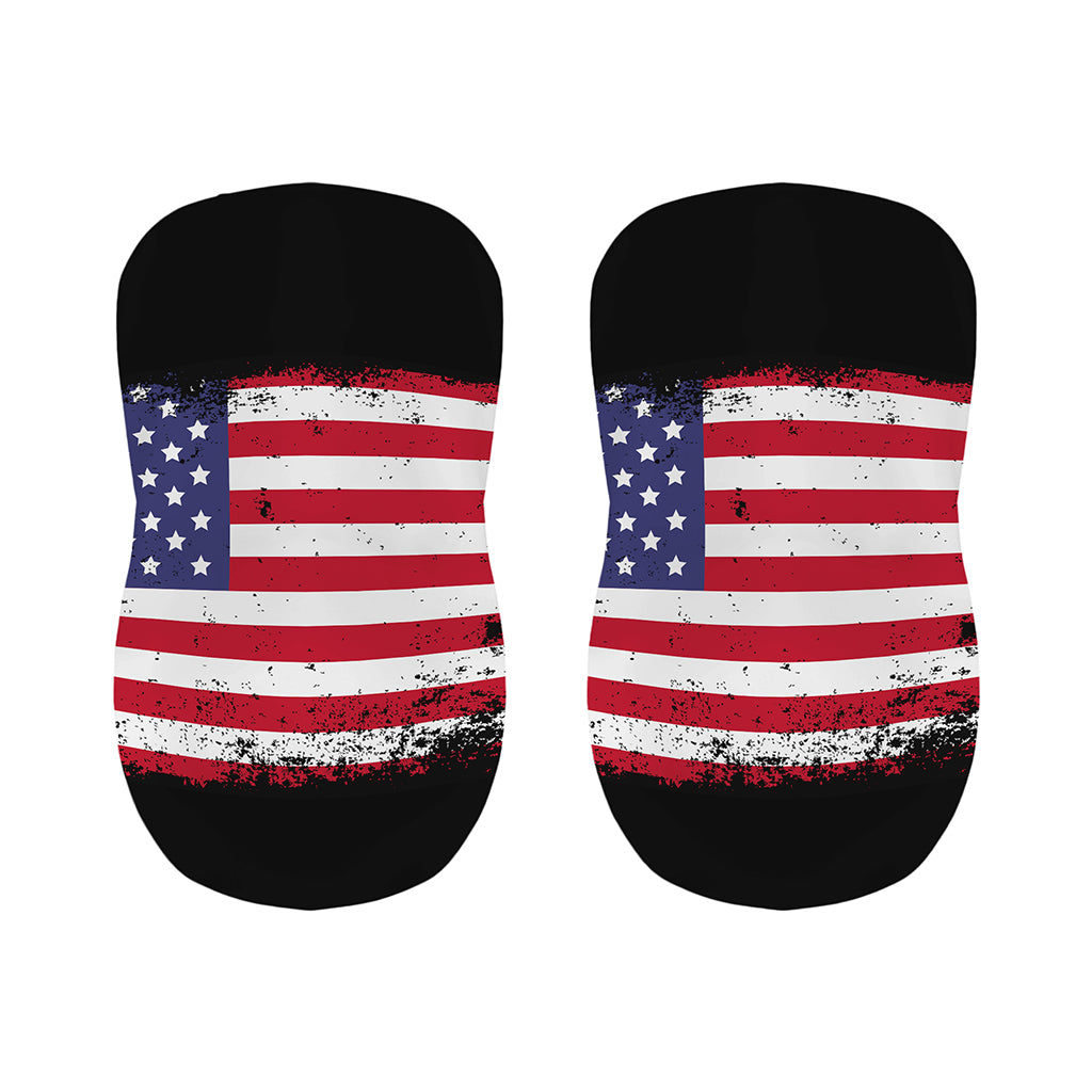 Grunge American Flag Print Bar Stool Covers