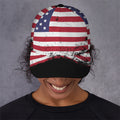 Grunge American Flag Print Baseball Cap