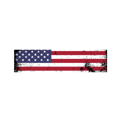 Grunge American Flag Print Bed Runner