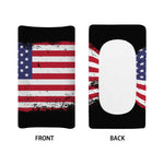 Grunge American Flag Print Changing Pad Cover