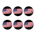 Grunge American Flag Print Coaster Set