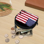 Grunge American Flag Print Coin Purse