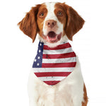 Grunge American Flag Print Dog Bandana