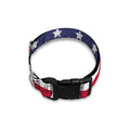 Grunge American Flag Print Dog Collar
