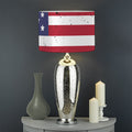 Grunge American Flag Print Drum Lamp Shade