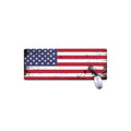 Grunge American Flag Print Extended Mouse Pad