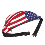 Grunge American Flag Print Fanny Pack