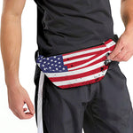 Grunge American Flag Print Fanny Pack