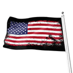 Grunge American Flag Print Flag