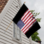 Grunge American Flag Print House Flag