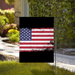 Grunge American Flag Print House Flag