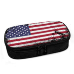Grunge American Flag Print Insulin Cooler Travel Case