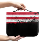 Grunge American Flag Print Leather Bible Cover