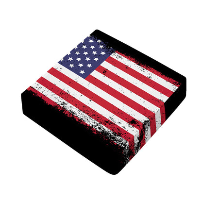 Grunge American Flag Print Outdoor Seat Cushion Cover