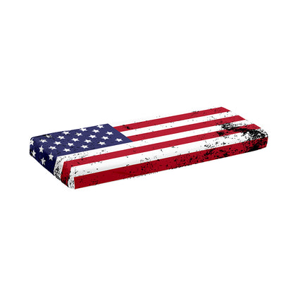 Grunge American Flag Print Piano Keyboard Cover