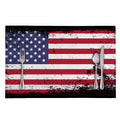 Grunge American Flag Print Placemat