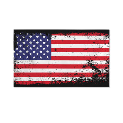 Grunge American Flag Print Polyester Flag