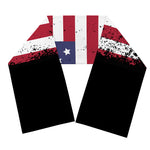Grunge American Flag Print Scarf