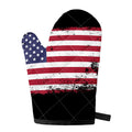 Grunge American Flag Print Single Oven Mitt
