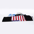 Grunge American Flag Print Sports Towel