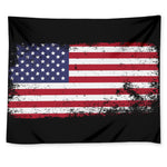 Grunge American Flag Print Tapestry