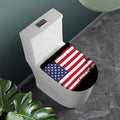 Grunge American Flag Print Toilet Lid Cover