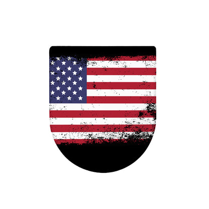 Grunge American Flag Print Toilet Lid Cover