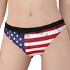 Grunge American Flag Print Women's Panties