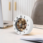 Grunge Baseballs Print Alarm Clock
