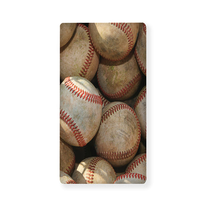 Grunge Baseballs Print Baby Crib Sheet