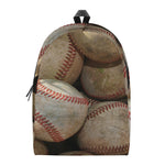 Grunge Baseballs Print Backpack