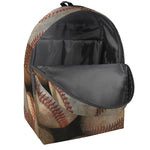 Grunge Baseballs Print Backpack
