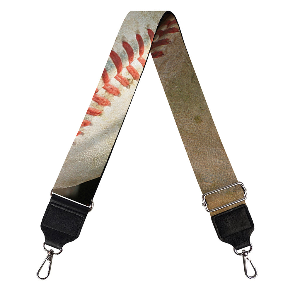Grunge Baseballs Print Bag Strap