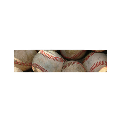 Grunge Baseballs Print Bed Runner